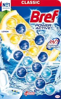Osvježivač za WC školjku Power Aktiv – limun, 200 g