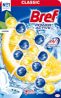 Osvježivač za WC školjku Power Aktiv – limun, 200 g