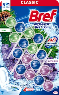 Osvježivač za WC školjku Power Aktiv – Pine Lavender, 200 g