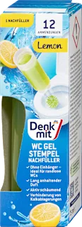 Osvježivač za WC školjku u obliku pečata - limun, refil, 75 ml