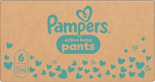 Pelene gaćice active baby, vel. 6 (13 – 19 kg), 120 kom.