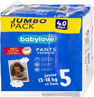 Pelene gaćice junior vel. 5 (13 – 18kg) – jumbo pakiranje, 40 kom.