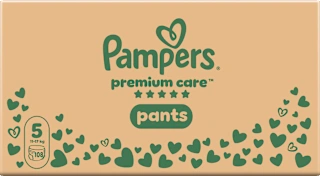 Pelene-gaćice premium care mjesečno pakiranje, vel. 5 (11 – 17 kg), 108 kom.
