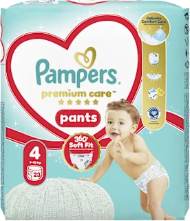 Pelene gaćice Premium Care, vel. 4 (9 – 15 kg), 23 kom.