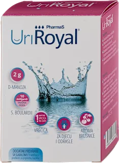 PharmaS UriRoyal® - dodatak prehrani sa sladilom, vrećice s praškom za pripremu napitka, 7 kom.
