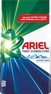 Praškasti deterdžent za pranje rublja Alpine Fresh, 40 pranja, 2,2 kg