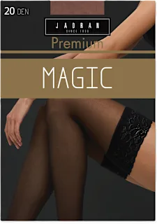 Premium Magic samostojeće čarape, 20 DEN, veličina 3 – 4 – Tamno drap, 1 par, 2 kom.