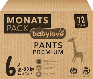 Premium pelene gaćice xl, vel. 6 (18 - 30 kg), 72 kom.