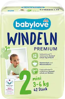 Premium pelene mini, vel. 2 (3 – 6 kg), 42 kom.