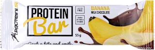 Proteinska pločica - banana i mliječna čokolada, 55 g
