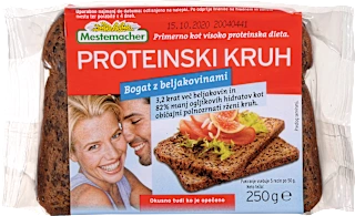 Proteinski kruh bogat bjelančevinama, 250 g