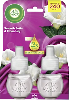 Punjenje za automatski osvježivač prostora Essential Oils – Moon Lily i Smooth Satin, 2 x 19 ml, 38 ml