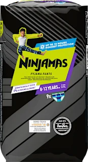 Pyjama Pants pelene-gaćice, vel. 3 (27 – 43 kg) – Space, 9 kom.