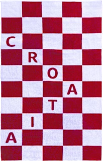 Ručnik za plažu – crveno-bijele kockice, 1 kom.