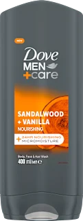 Sandalwood + Vanilla gel za tuširanje, 400 ml