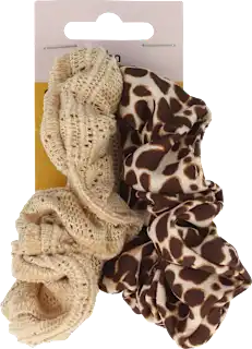 Scrunchie gumice za kosu – višebojne, 2 kom.