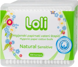 Sensitive higijenski papirnati vateni štapići, 300 kom.