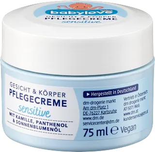 sensitive njegujuća krema za lice i tijelo – kamilica, 75 ml