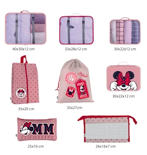 Set organizatora za kofer – Minnie Mouse, 8 kom.