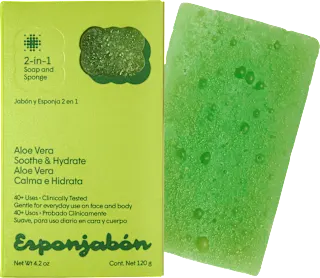 Spuživca sa sapunom Aloe Vera 2u1, 1 kom.