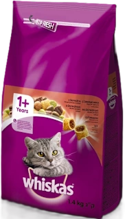 Suha hrana za mačke – jastučići s govedinom, 1,4 kg