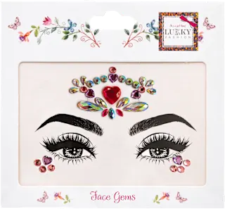 Ukras za lice Face Gems – Lady Charm, 1 kom.