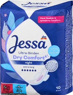 Ulošci s krilcima Ultra Dry Comfort, noćni, 10 kom.