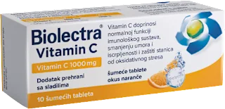 Vitamin C 1000 mg šumeće tablete – naranča, 10 kom.