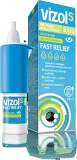Vizol S Fast Relief kapi za oči, 10 ml