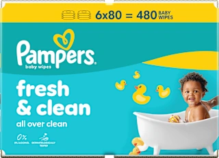 Vlažne maramice fresh & clean, 6 x 80 kom., 480 kom.
