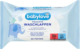 Vlažne maramice za pranje s aloe verom i ekstraktom kamilice, 80 kom.