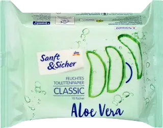Vlažni toaletni papir s aloe verom, 70 kom.