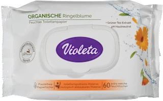 Vlažni toaletni papir s ekstraktom nevena, 60 kom.