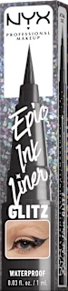Vodootporni tekući tuš za oči u flomasteru Epic Ink Liner Glitz – 06 Graphite Glitz, 1 ml