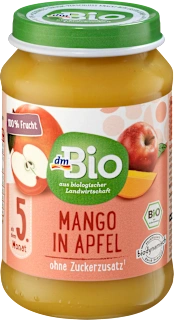 Voćna kašica za djecu – mango i jabuka, 5+ mj., 190 g