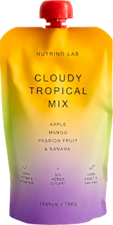 Voćni pire Cloudy Tropical Mix – jabuka, mango, marakuja i banana, 180 g