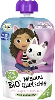 Voćni pire Gabby's Dollhouse – s jabukom, mangom i zobi, 100 g