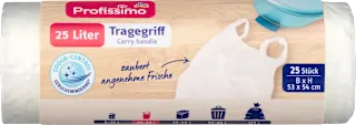 Vreće za smeće s ručkama – 25 l, 25 kom.