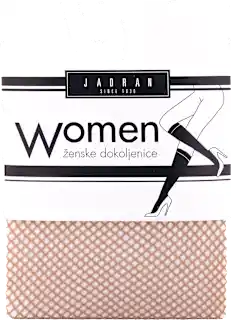 Women ženske mrežaste dokoljenke – Bež, 1 par, 2 kom.