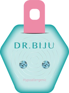 Xiri hipoalergene naušnice aquamarine, 1 kom.