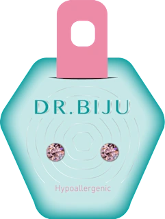 Xiri hipoalergene naušnice light rose, 1 kom.