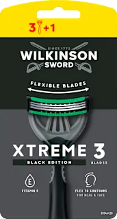 Xtreme 3 Black jednokratni brijač, 4 kom.