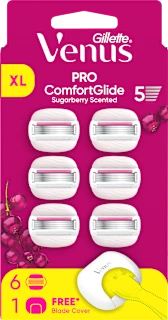Zamjenske britvice ComfortGlide Sugarberry + zaštita za britvicu, 6 kom.
