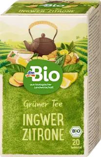 Zeleni čaj s đumbirom i limunom, 20 vrećica, 40 g