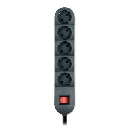 ALING CONEL šuko priključnica prijenosna nerastavna peterostruka max 3600W 5x16A 250V~ sa dvopolnim indikatorskim prekidačem 16A 250V~,  3m