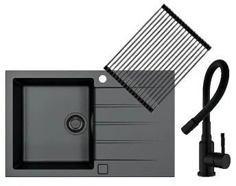 Alveus set CADIT 20 i slavina FLEXA Black Edition