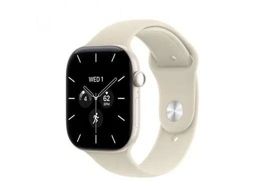 Apple Watch Series 12, MJGX4WF/A,  GPS + Cellular 42mm M/L Pearl White Ceramic Case with Sand Sport Band, pametni sat