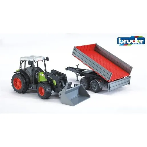 BRUDER traktor Class Nectis s prikolicom