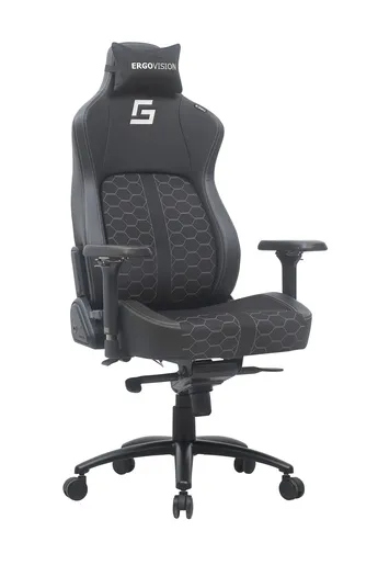 Ergovision King Deluxe PU, gaming stolica, crna