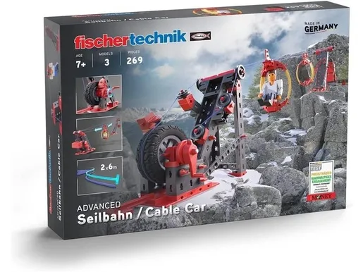 Fischertechnik slagalica STEM, 269 dijelova, 7+, Žičara